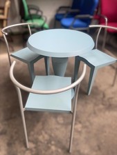 MISS BAL Bistro Table Philippe Starck Kartell & 3 Dr Glob Chairs - Italian Style