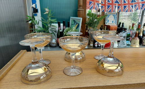 Set vintage champagne - of, 6