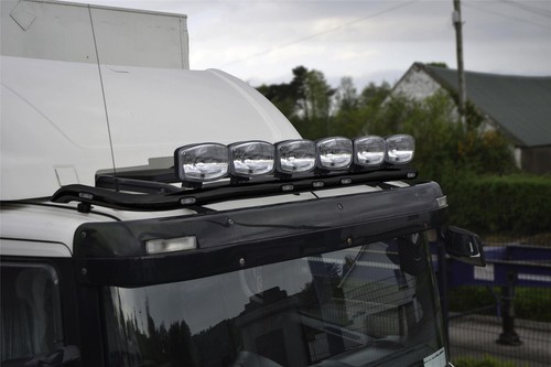 Roof bar flush - led+round, black