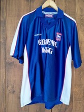 Ipswich Town 1999-2001 retro vintage home shirt XL (Punch, Greene King)