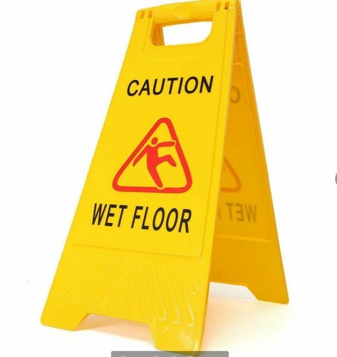 Caution wet floor - floor, sign
