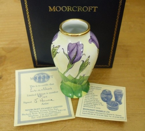 Boxed ltd moorcroft enamels - ltd,