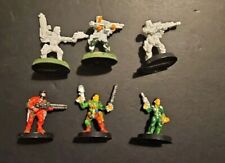 Vintage 1995 Necromunda Van Saar Gang Metal Figures X6 Warhammer 40k GW