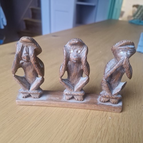 Hand carved wooden wise - hand, 3