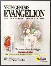 Print Ad 2004 Anime Neon Genesis Evangelion Platinum Original Promo Poster Art