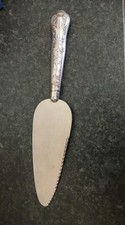 Vintage Silver Hallmarked Handle Cake Server ,with Stainless Steel Server