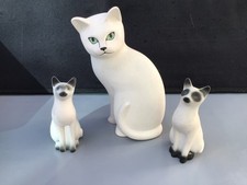 HIGHBANK   PORCELAIN  CATS  X  3