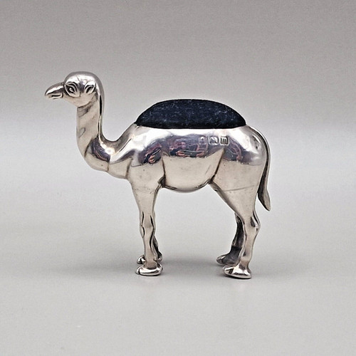 Edwardian solid silver camel - edwardian,