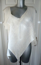 ZUZA BART Cream Linen Knitted  Sleeveless Top chest 36/38"