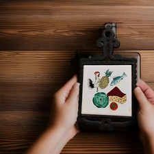 Vintage Trivet Cast Iron &