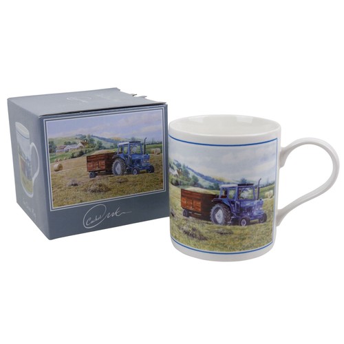 Classic blue ford tractor - classic,