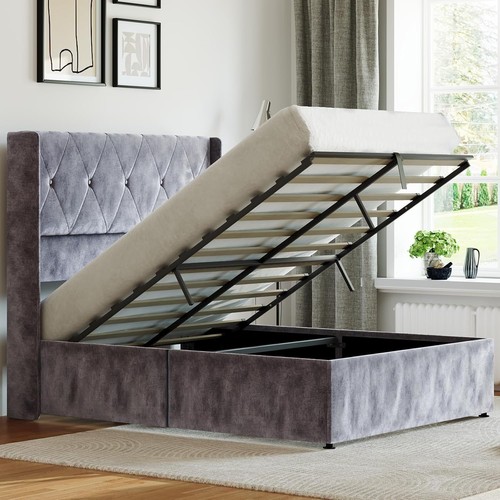 Lift storage bed modern - up,
