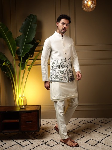 Mens indian kurta pajama koti - mens,