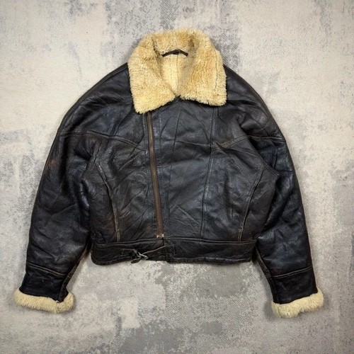 Vintage shearling leather - shearling,