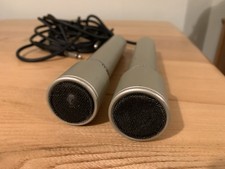 Akai X 2 ADM - 80 Dynamic Microphones 1970s Vintage Retro Sound Equipment