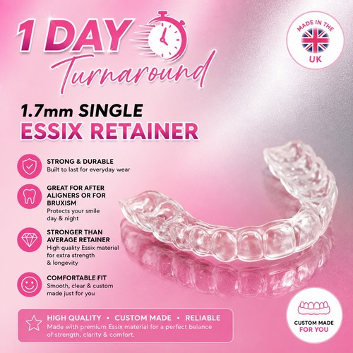 7mm custom fit dental - fit, essix