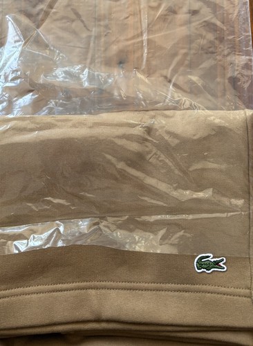 Lacoste brown beige fleece - lacoste,