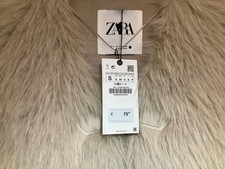 Zara faux fur gilet, new with
