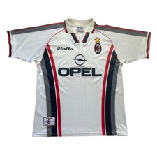 Original Authentic AC Milan 1997/98 Away Shirt Lotto Vintage Adult Large