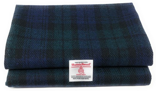 Harris tweed blue - blue, black
