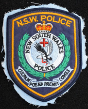 NSW ~ New South Wales Police ~ Patch ~ Q/C ~ Obsolete ~Australia