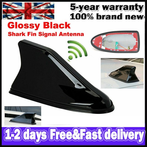 Gloss black car shark - black, fin