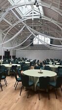 14 Sage Green round tablecloths. Fit 6 ft round tables ideal for weddings