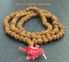 RUDRAKSHA JAPA MALA BEADS 5 MM