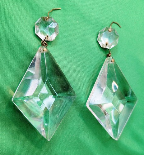 Antique clear cut crystal - 2,
