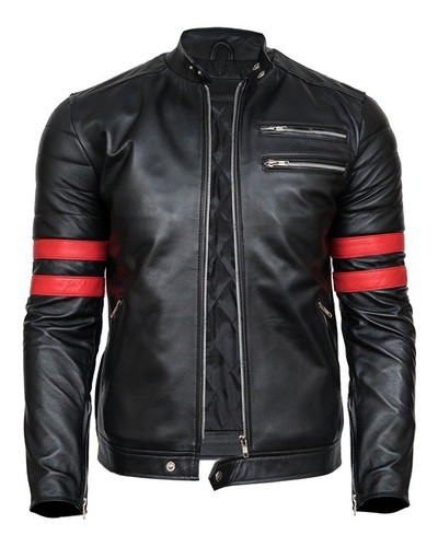 Mens soft real leather jacket - soft,