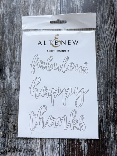 Altenew script words - 2, dies
