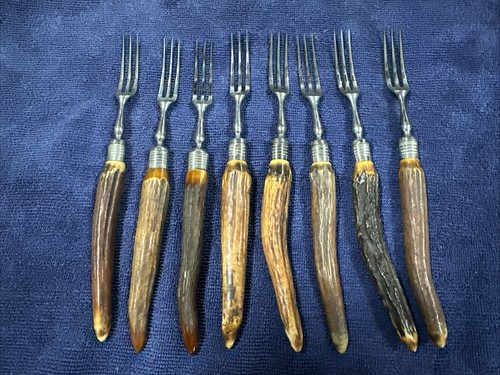 Antler horn hallmarked silver - horn,