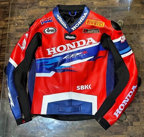Honda racing motorbike leather - honda,