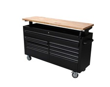 Black powder coated steel - black,
