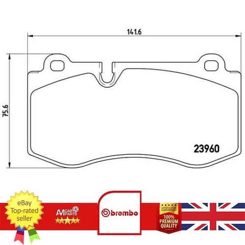 Brake pad set for - pad, 38s