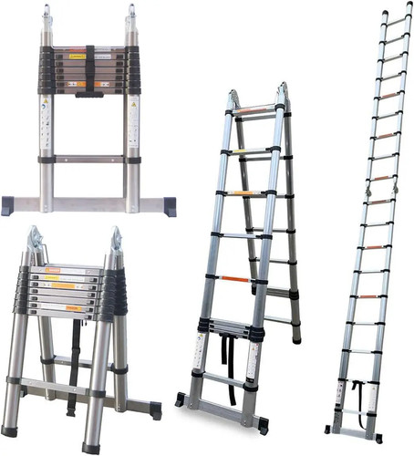 Telescopic straight ladder - straight,