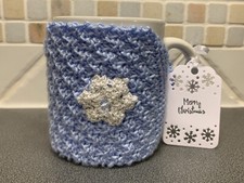 Hand Knitted Blue Christmas