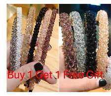 Free Gift Fashion Women Jewel Gems Pearl Headband Crystal Hair Band Girl Ladies