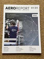 MTU Aero Engines, Aeroreport 01/24 promotional magazine - Germany, jet, EJ200 ++