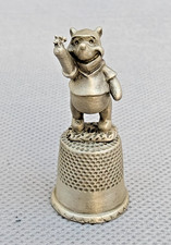 Disney Winnie The Pooh With Bee Pewter Thimble - Excellent Condition
