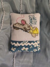 Mini Mouse Cross-stitch Pillow