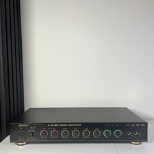 SPACETECH K-18 Karaoke Mic Mixer Amplifier Tested Working Vintage Audio