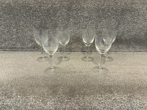 Vintage etched sherry - vintage, sherry/port