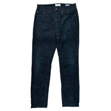 Goodfellow Trousers Corduroy Cord Slim Fit Regular Black Mens W30 L30