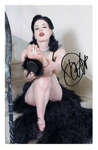 Dita von teese autograph - dita,