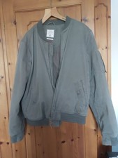 Mens Khaki Bomber Style Jacket