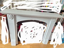White Wood Fire Surround Fireplace Mantel