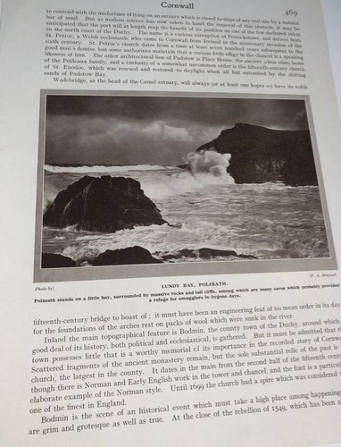 Cornwall 1924 lundy bay - 1924:,