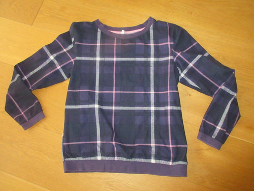 Ladies next navy blue check - next,