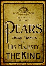 A3/A4 size Posters - Pears Soap The King - VINTAGE ADVERTISING  #4